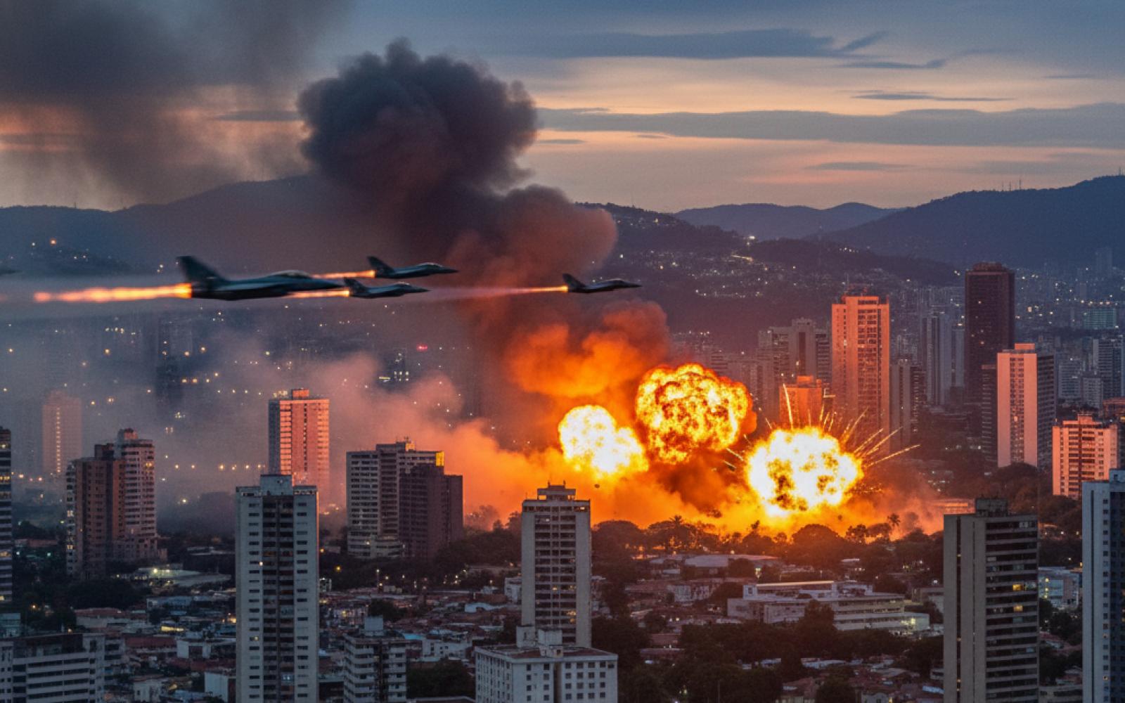 غارات جوية مكثفة تضرب العاصمة الفنزويلية كاراكاس وسط تصاعد التوتر الأميركي-الفنزويلي