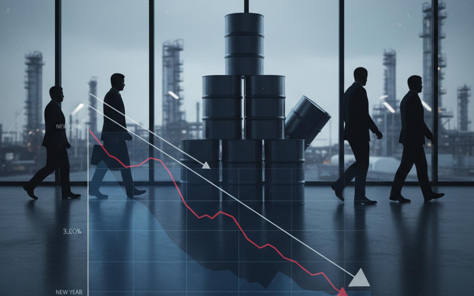 أسعار النفط تفتتح العام الجديد بتراجع ملموس وخسائر سنوية هي الأكبر منذ 2020