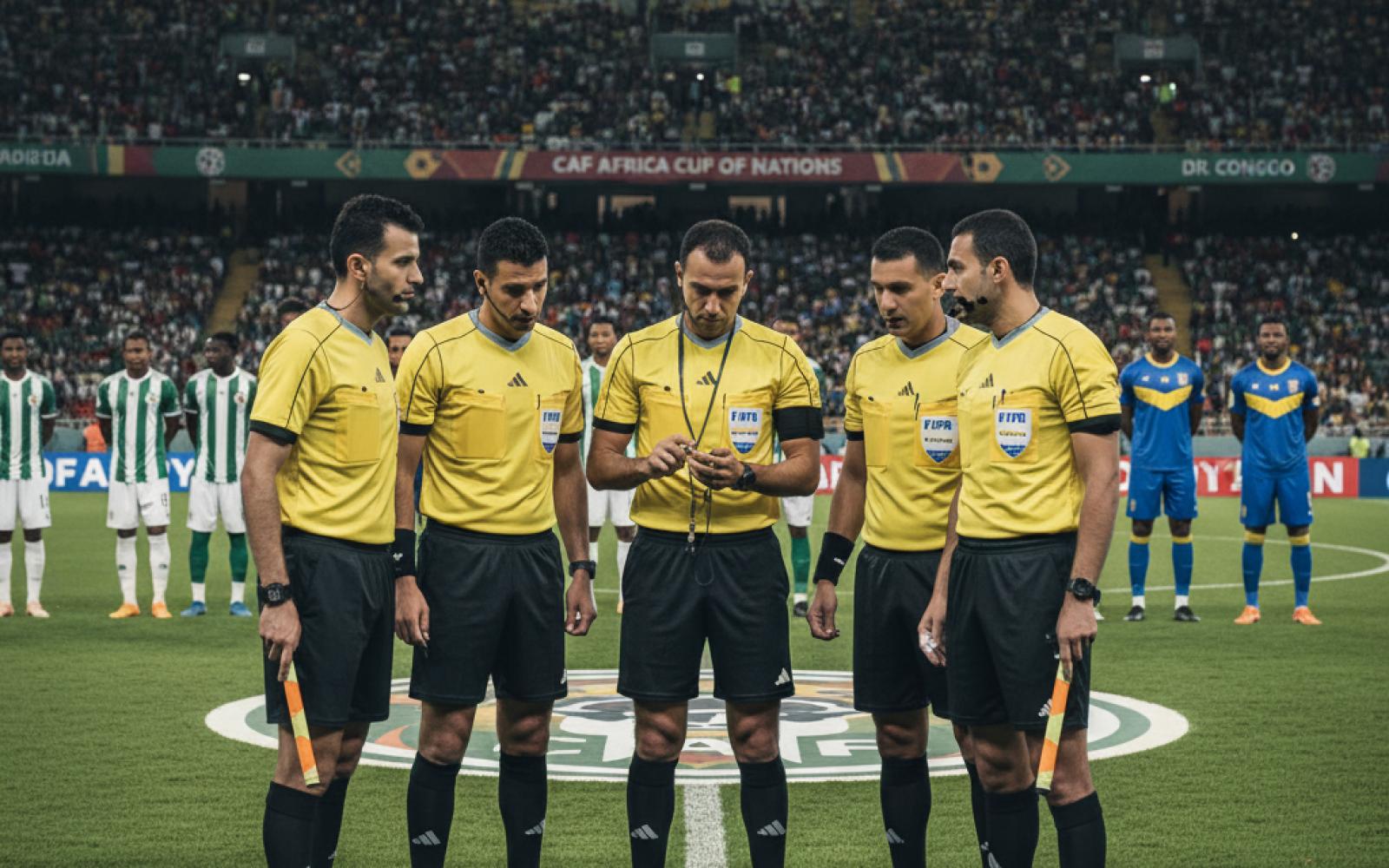 [الكاف يعين طاقم تحكيم مصرياً لإدارة قمة الجزائر والكونغو الديمقراطية في كأس الأمم]