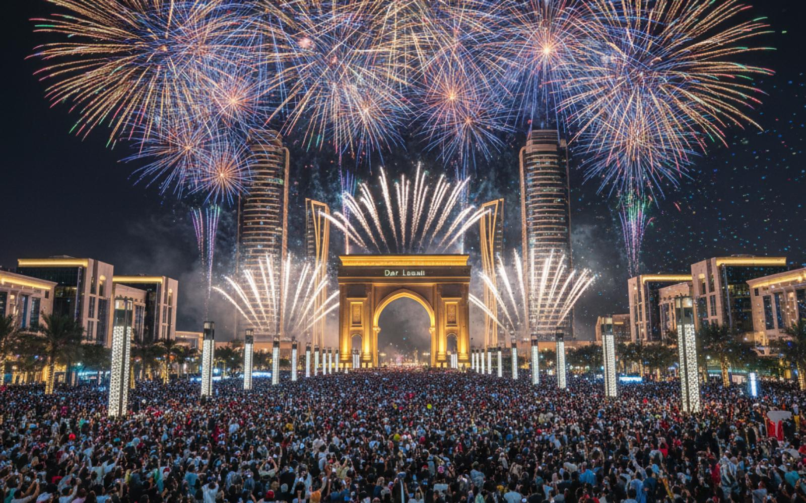 درب لوسيل يستقبل ربع مليون زائر في أضخم احتفالية ختام العام بألعاب نارية مبهرة