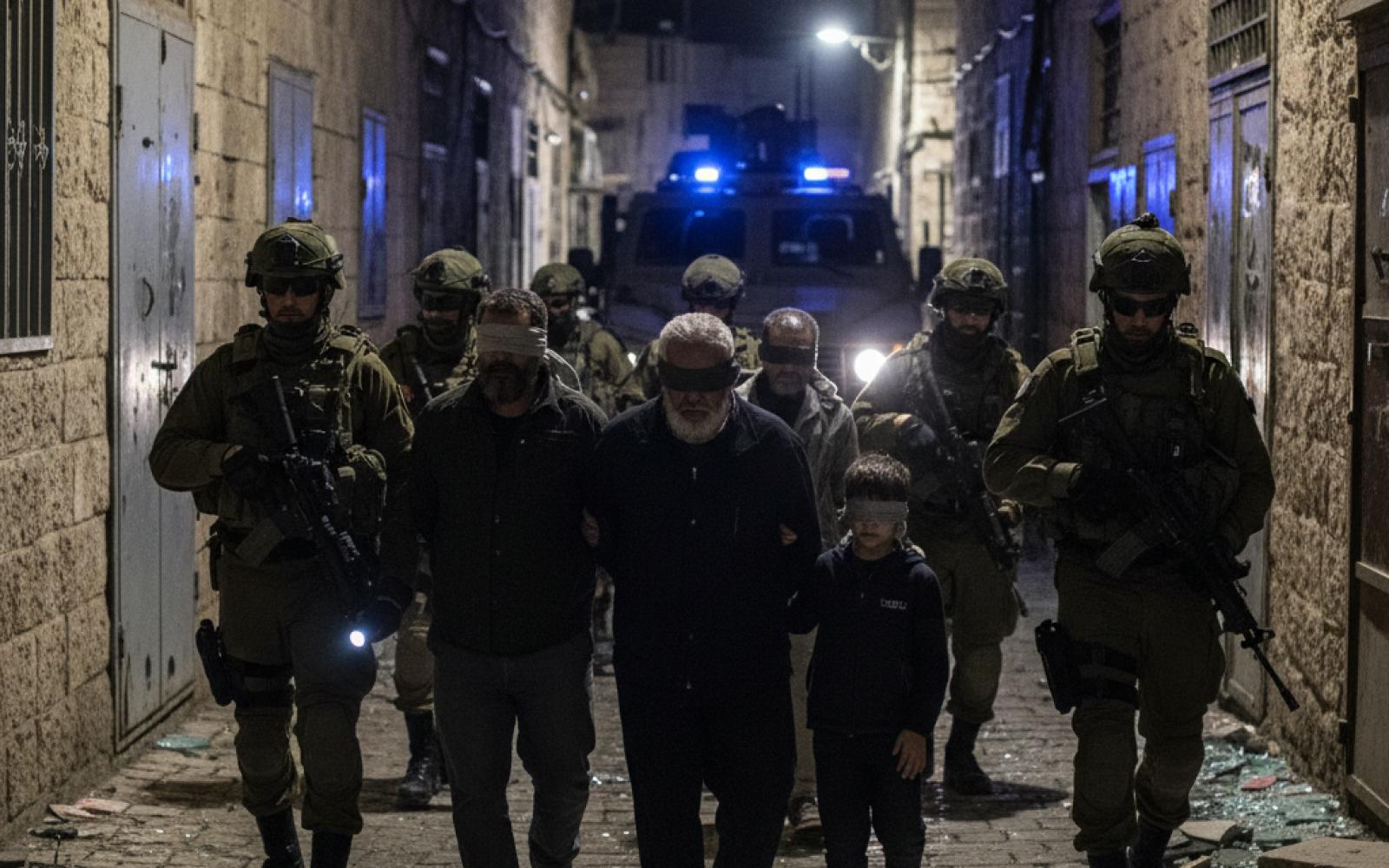 الاحتلال يصعد حملته في رام الله ويعتقل عشرات المواطنين بينهم محررون وطفل