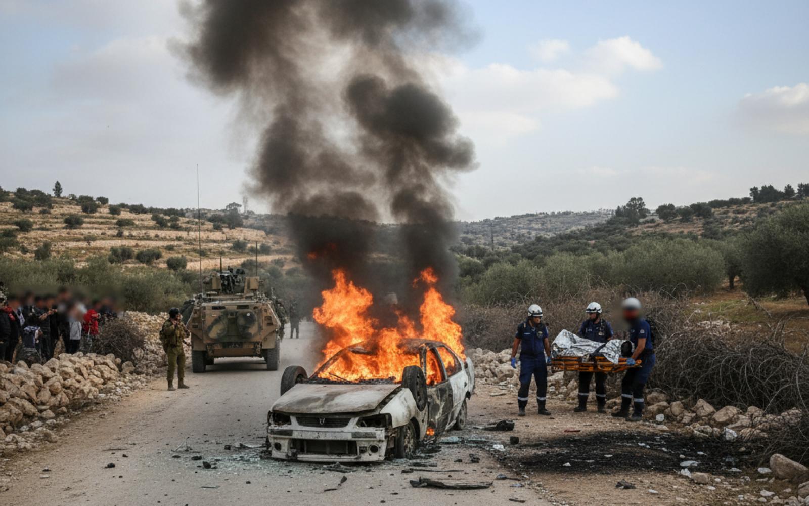 تصعيد الاحتلال يودي بحياة شاب ويصيب آخر قرب نابلس بعد استهداف مركبتهما عمداً