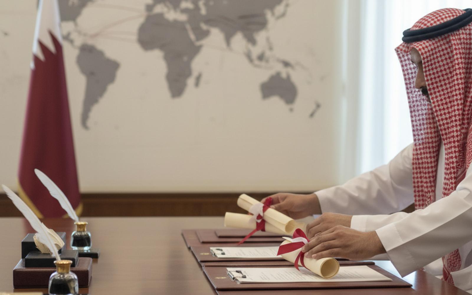 القيادة القطرية تبعث برقيات تهنئة لقادة دول عربية وأجنبية بمناسبات وطنية