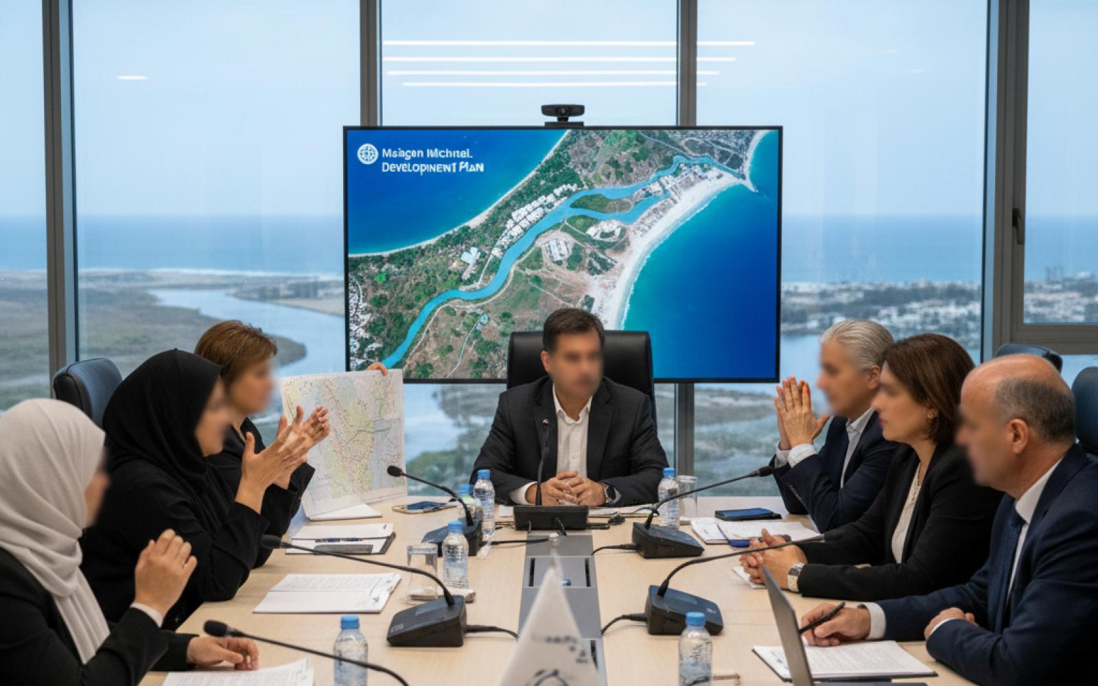 جسر الزرقاء تناضل للحفاظ على امتدادها الطبيعي ضد مخطط معغان ميخائيل في جلسة تخطيط ساخبة