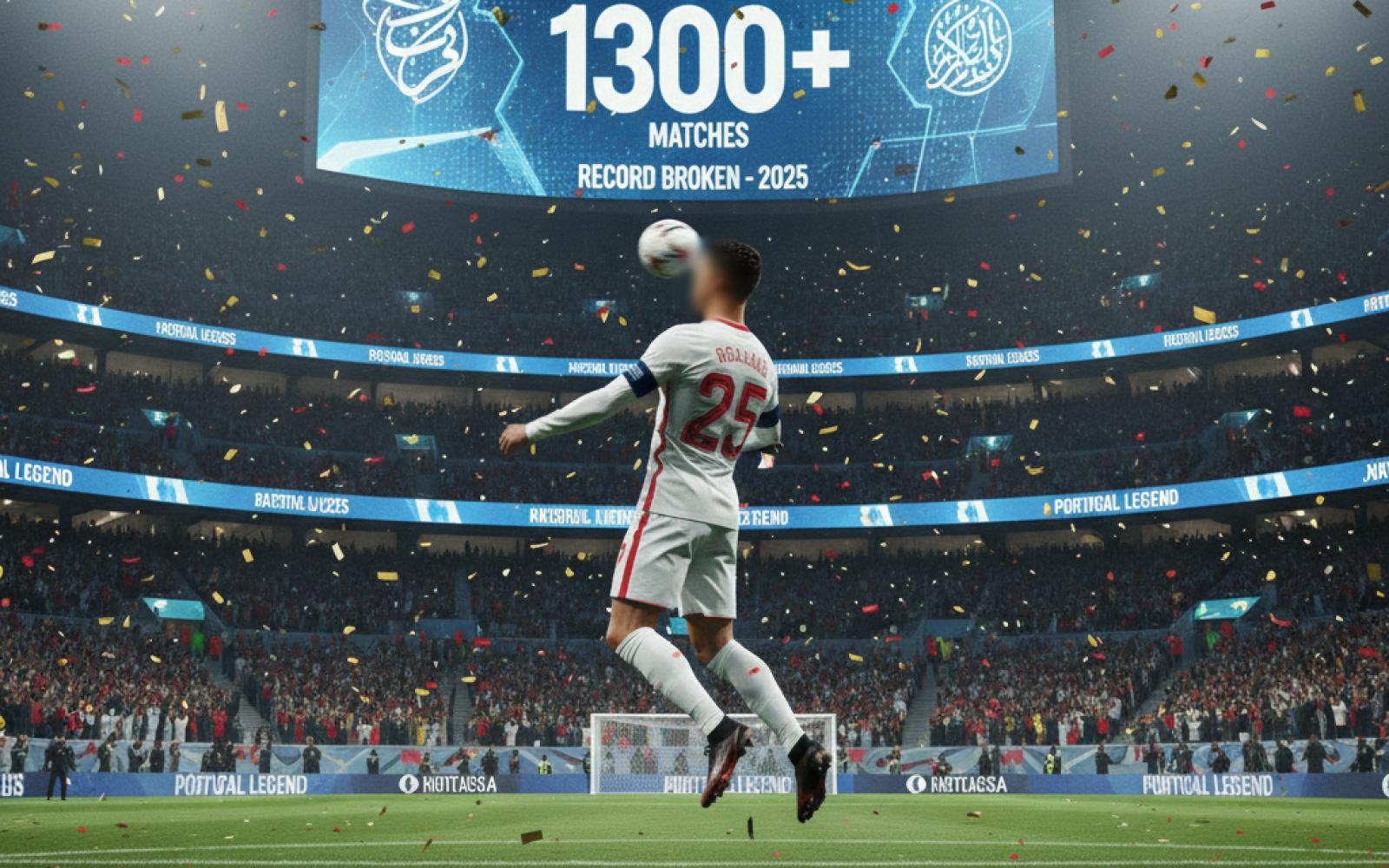 رونالدو يحطم الأرقام القياسية في عام 2025: الأسطورة البرتغالية يتجاوز 1300 مباراة رسمية