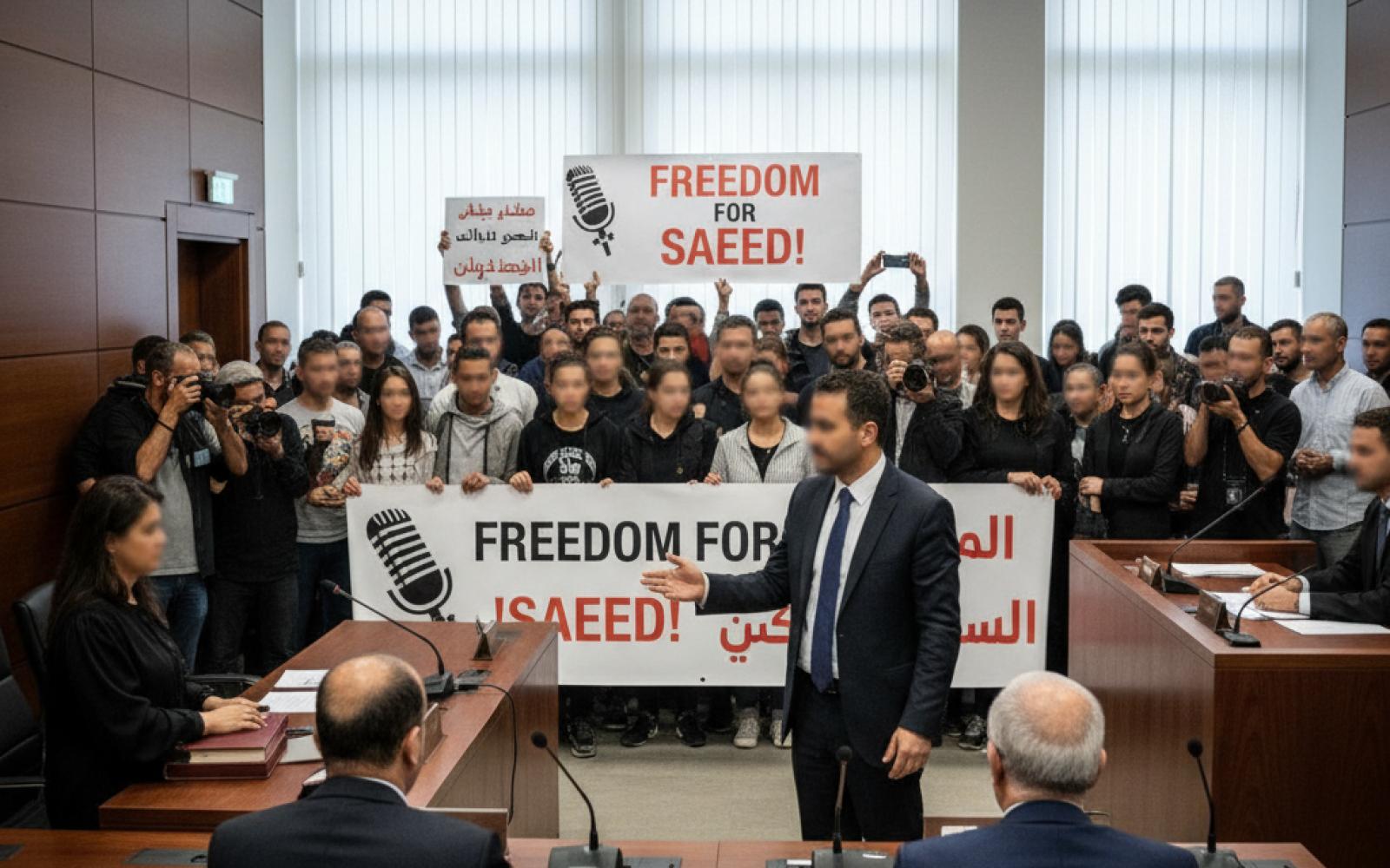 حيفا: محاكمة الصحافي سعيد حسنين تدخل مرحلة الشهادات وسط تضامن شعبي واسع