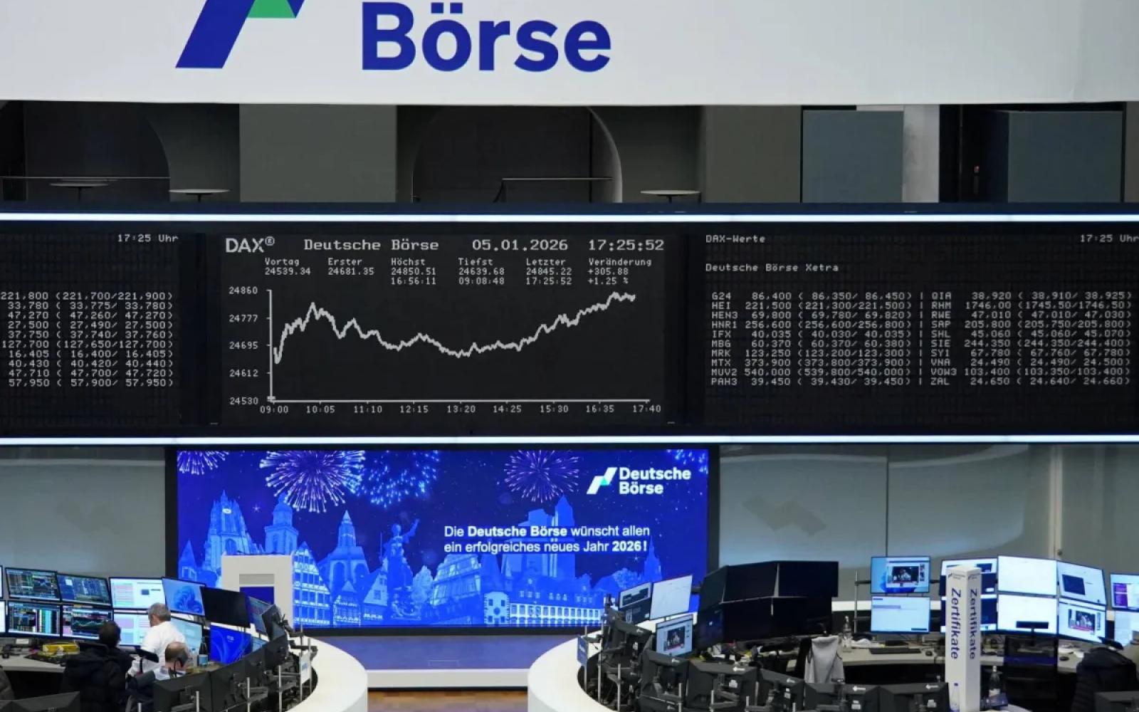 الأسهم الأوروبية ترسخ مكاسبها مدعومة بصعود المعادن الثمينة وتوقعات النمو الاقتصادي