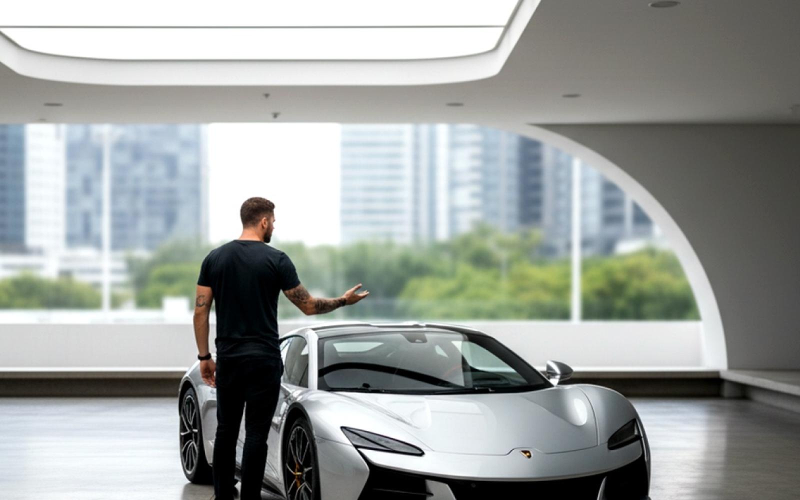 نيمار يستعرض سيارة باتمان خيالية بمليون ونصف يورو غير صالحة للقيادة