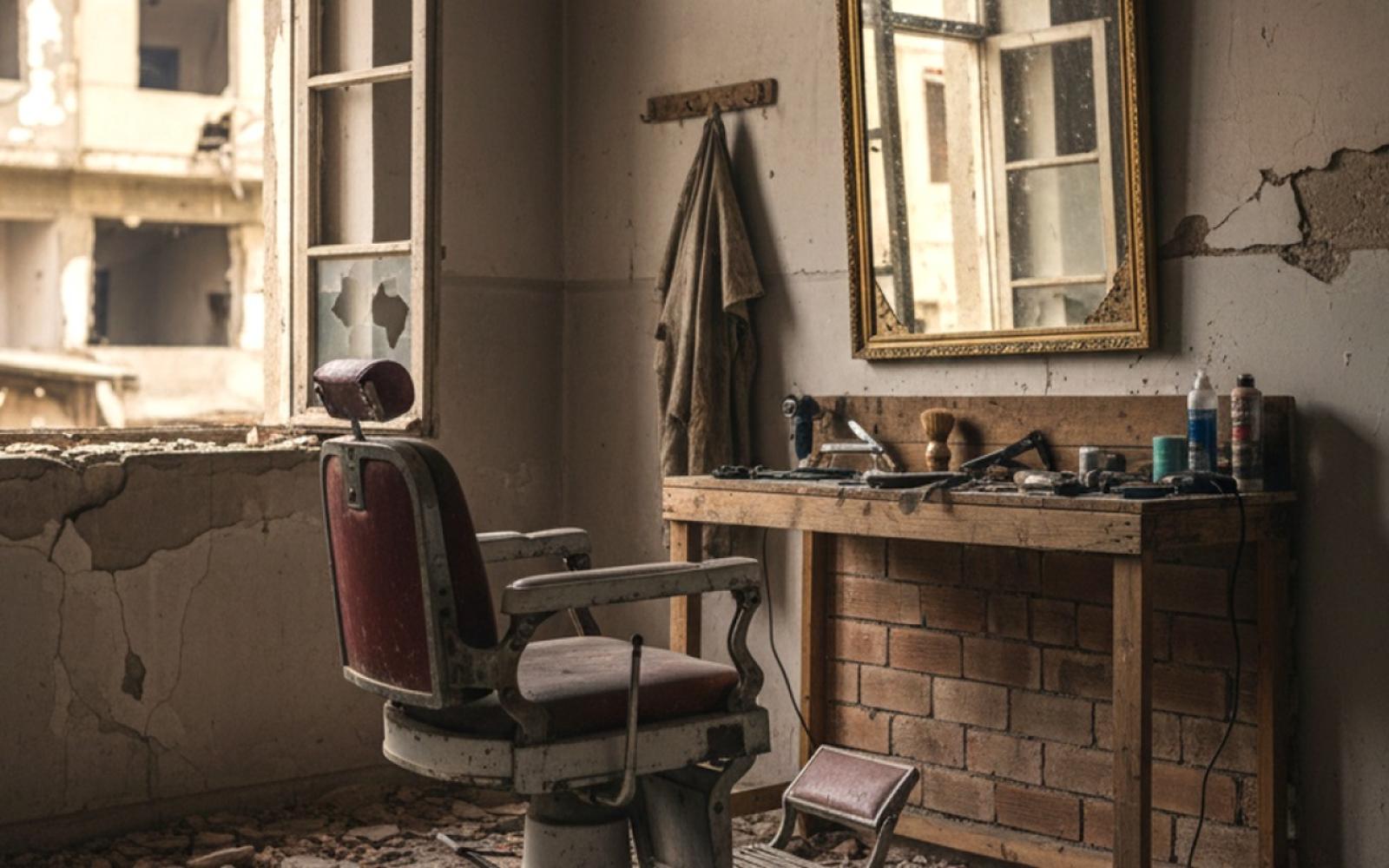 رغم الدمار: حلاق من غزة يعيد الحياة لمهنته فوق أنقاض منزله المدمر