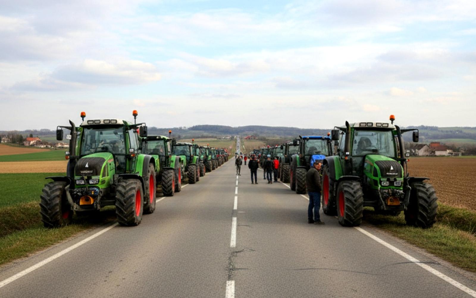 مزارعون فرنسيون يحاصرون قلب باريس بجراراتهم احتجاجاً على اتفاق الاتحاد الأوروبي و"ميركوسور"