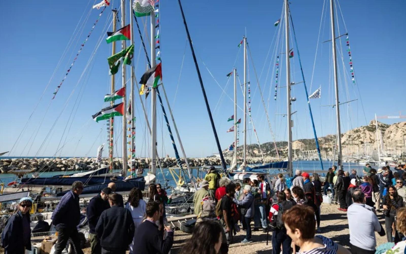 انطلاق أكبر أسطول بحري لكسر حصار غزة